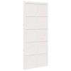 vidaXL Laded&oslash;r 90 x 2,5 x 208 cm Massivt fyrretr&aelig; Hvid