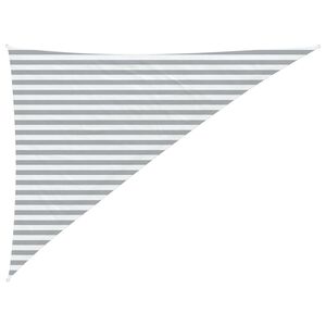 vidaXL Solskygge sejl Lys Gr&aring; og Hvid 3 x 4 x 5 m