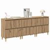 vidaXL Sideboards 3 pcs Artisan Egetr&aelig; 60 x 35 x 70 cm Konstrueret tr&aelig;