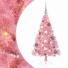 vidaXL Kunstig Forbelyst Juletr&aelig; med 150 LED'er Lyser&oslash;d 120 cm PVC