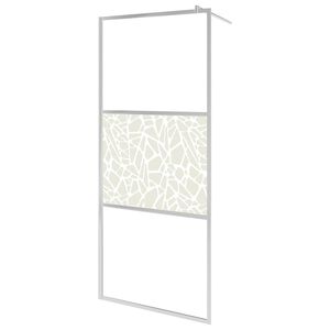 vidaXL brusev&aelig;g ESG-glas med stendesign 90x195 cm