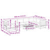 vidaXL sofasæt til haven 9 dele med hynder massivt fyrretræ