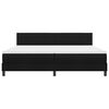 vidaXL Box spring seng med madras Sort 200 x 200 cm Stof