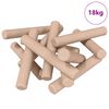 vidaXL Tr&aelig;dowels 24000 pcs Brun Massivt tr&aelig;