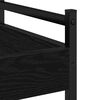 vidaXL K&oslash;kkenvogn Sort eg 50 x 30 x 70 cm Konstrueret tr&aelig;