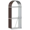 vidaXL br&aelig;ndestativ 80x45x190 cm galvaniseret st&aring;l brun