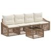 vidaXL Havesofa S&aelig;t 5 stk. Beige polyrattan