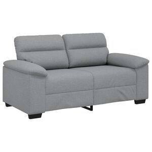 vidaXL 2-personers sofa 120 cm stof lysegr&aring;