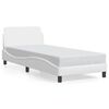 vidaXL sengeramme Dover 90x190 cm kunstl&aelig;der hvid