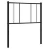 vidaXL udskiftningsgavl 80 cm metal sort