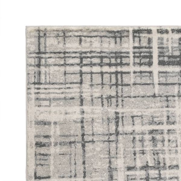 vidaXL gulvt&aelig;ppe med tryk 80 x 150 cm polyester beige