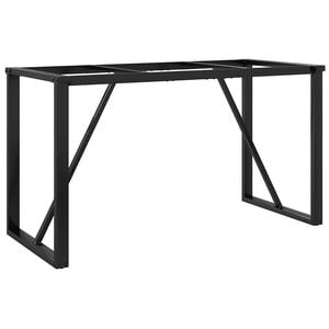 vidaXL bordben til spisebord 120x60x73 cm O-stel st&aring;l