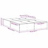 vidaXL Seng med opbevaring Artisan Egetr&aelig; 135 x 190 cm Konstrueret tr&aelig;