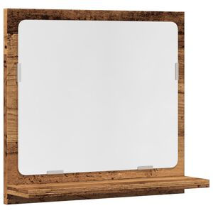 vidaXL spejlskab 40x11x37 cm konstrueret tr&aelig; antikt tr&aelig;