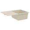 vidaXL Vask Beige 670 x 460 mm 80% Kvarts og 20% Resin