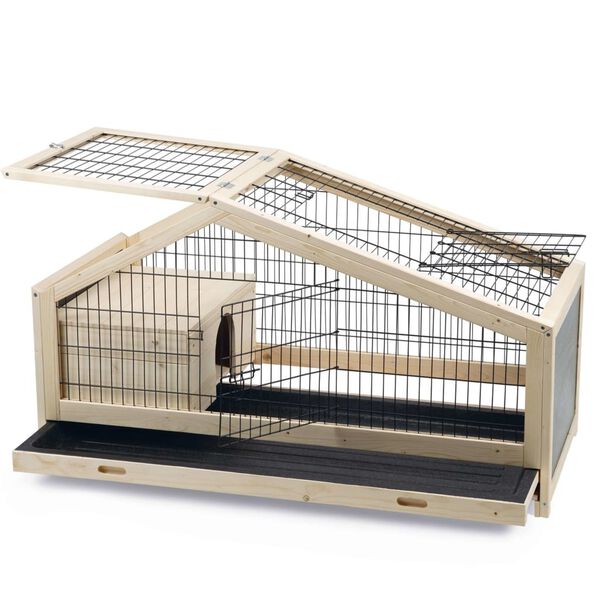 Beeztees indendørs kaninbur Mex 116x54x65,4 cm træ