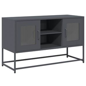 vidaXL tv-bord 100,5x39x60,5 cm st&aring;l antracitgr&aring;