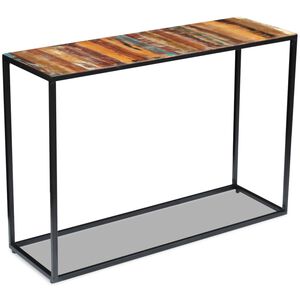 vidaXL aflastningsbord 110x35x76 cm massivt genbrugstr&aelig;