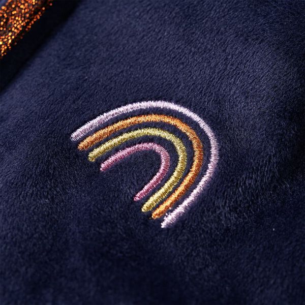 Jakke med hætte til børn str. 116 marineblå