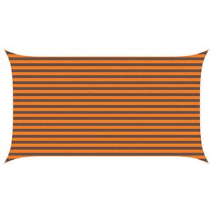 vidaXL Solskygge sejl Orange og Brun 4,5 x 2,5 m 100% polyester Oxford