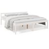vidaXL seniorseng 180x200 cm super kingsize massivt fyrretr&aelig; hvid