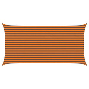 vidaXL Solskygge sejl Orange og Brun 6 x 3 m 100% polyester Oxford