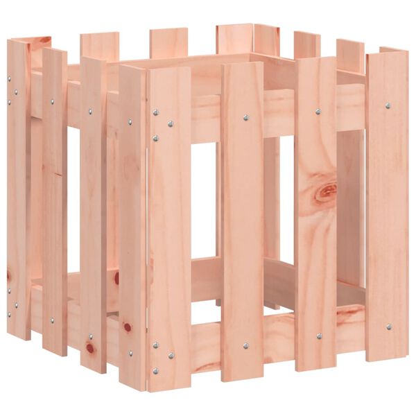 vidaXL plantekasse med stakitdesign 40x40x40 cm massivt douglasfyr