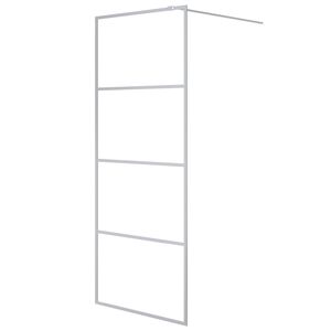 vidaXL brusev&aelig;g 80x195 cm klart sikkerhedsglas s&oslash;lvfarvet