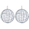 vidaXL Julefinial lys 2 stk. 1900 LED'er Kold hvid &Oslash; 60 x 63 cm
