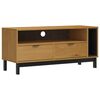 vidaXL tv-bord FLAM 110x40x50 cm massivt fyrretr&aelig;