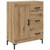 vidaXL Highboard Artisan Egetr&aelig; 69,5 x 34 x 180 cm Konstrueret tr&aelig;