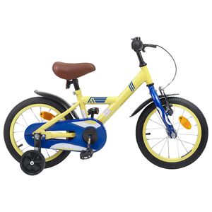 vidaXL B&oslash;rnecykel 12 tommer til 2-4 &aring;r gamle Gul
