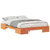 vidaXL Sengestel Brun 140 x 190 cm