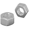 vidaXL Sekskantet Egetr&aelig; M&oslash;trikker 2 pcs S&oslash;lv m8 Metal