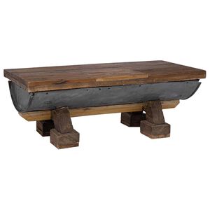 vidaXL Sofabord Naturfarvet 90 x 50 x 35 cm tr&aelig;