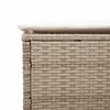 vidaXL liggestol med hynde polyrattan beige