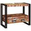vidaXL Make-upbord skab Flerfarvet 71 x 33 x 58 cm Solid genbrugs tr&aelig;