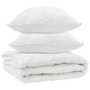 vidaXL &Aring;rs tid dyne med pude 3 stk. Hvid Microfiber
