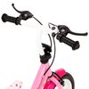 vidaXL børnecykel 12 tommer hvid og pink