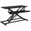 vidaXL justerbart skrivebord 90x40x(13-50) cm st&aring;l konstrueret tr&aelig;