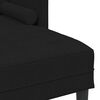 vidaXL Sofa S&aelig;t med pude 2 pcs Sort Polyester