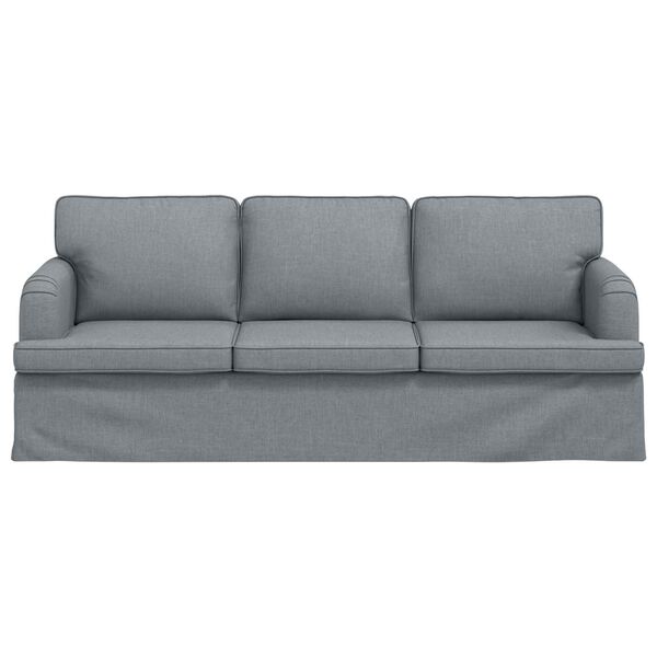 vidaXL Sofa Lysegr&aring; 201 x 80 x 85 cm Stof