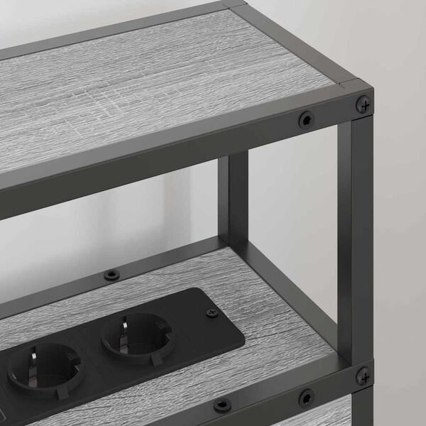 vidaXL Opbevaringshovedgavl Gr&aring; sonoma-eg 75 cm Konstrueret tr&aelig;