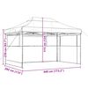 vidaXL Party Tent Gr&oslash;n 292 x 440 x 315 cm Oxford stof