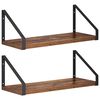 vidaXL V&aelig;ghylder 2 stk. Gammelt tr&aelig; 40 x 16 x 15,5 cm