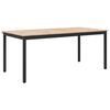 vidaXL Spisebord Naturfarvet 140 x 80 x 75 cm Massiv fyrretr&aelig;