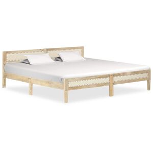 vidaXL sengestel 200 cm massivt mangotr&aelig;