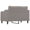 vidaXL 2-personers sofa 120 cm stof gr&aring;brun