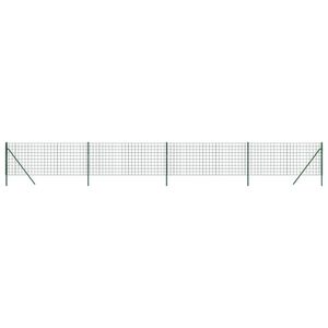 vidaXL tr&aring;dhegn 1x10 m galvaniseret st&aring;l gr&oslash;n