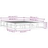 vidaXL sengeramme 140x190 cm massivt træ sort